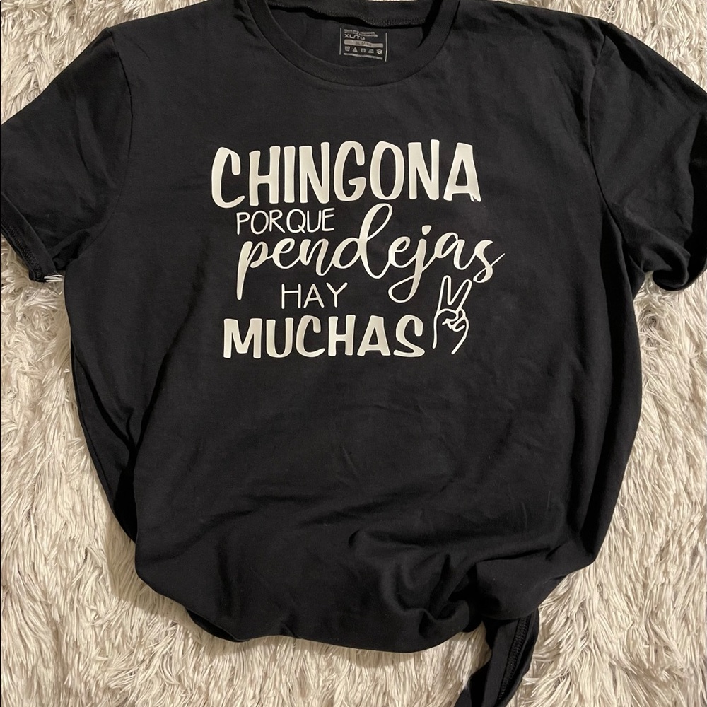 Spanish t-shirt on black